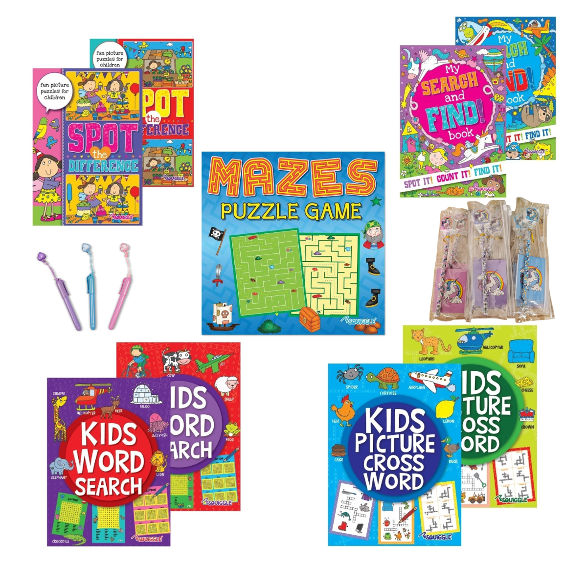 Kids Colouring, Puzzles and Activities