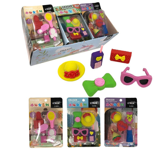 Fashion Erasers 5 Pack