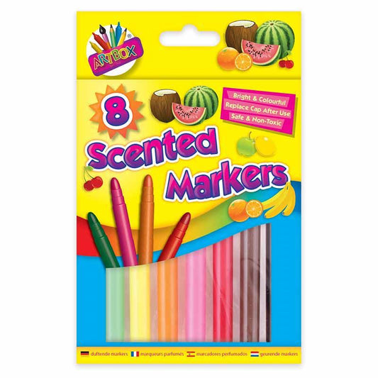 Scented Jumbo Markers - pack of 8 - Ages 3 and up - Stationery - bright and colourful - safe and non toxic