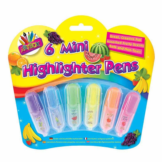 6 Scented Mini Highlighter Pens