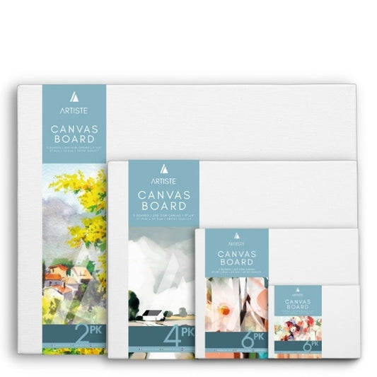 Canvas Boards - packs - 3 sizes available
