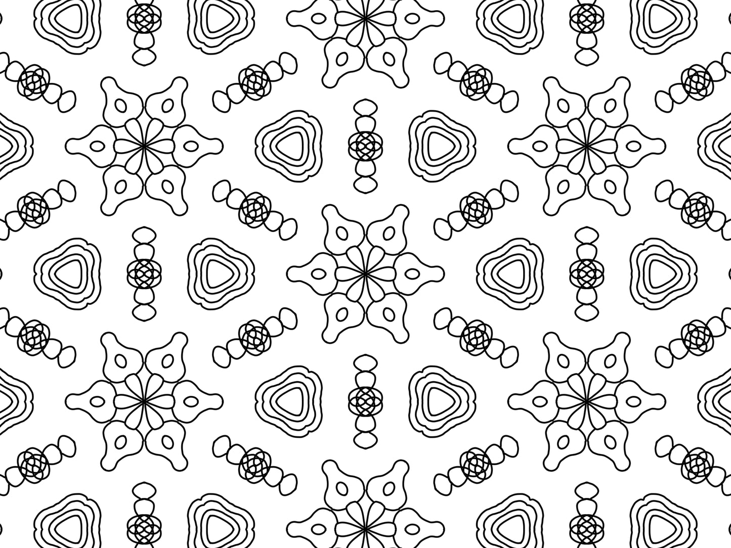 Flutterbyht A4 Colouring Book - 30 Colouring Pages - Mandalas and Patterns