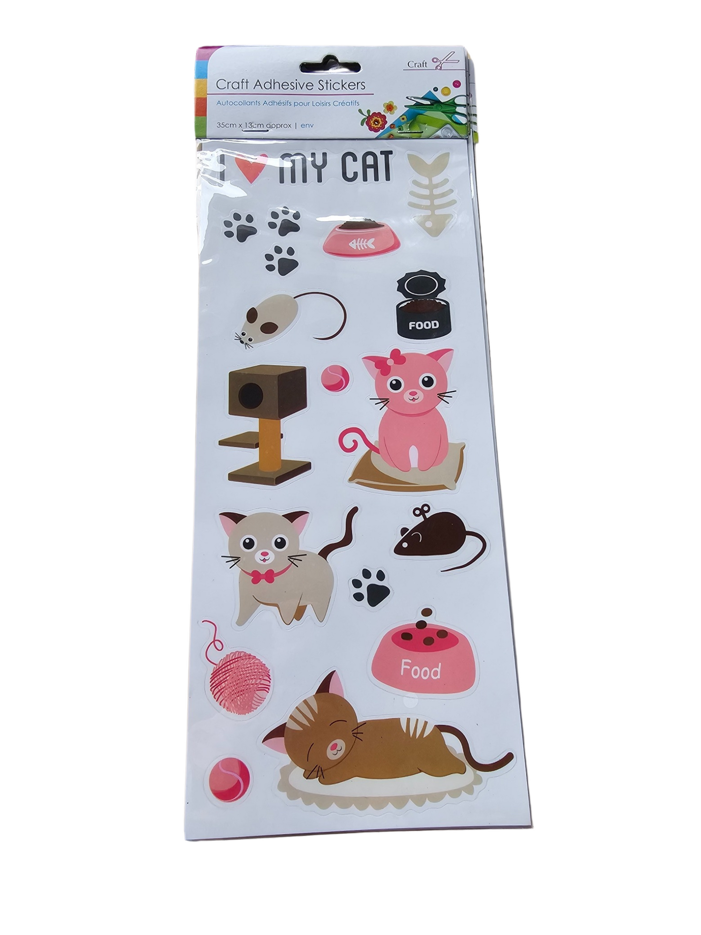 Dog or Cat Craft Adhesive stickers