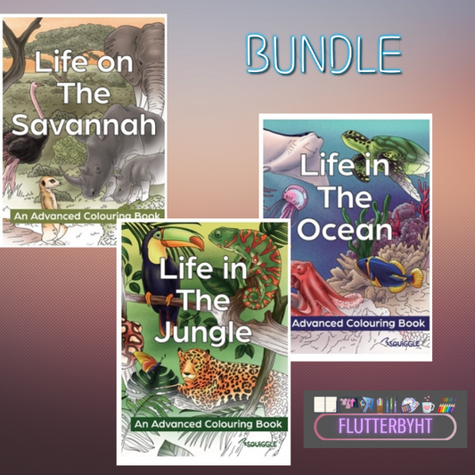 Life Nature Colouring Bundle - 3 Books only in Wallet
