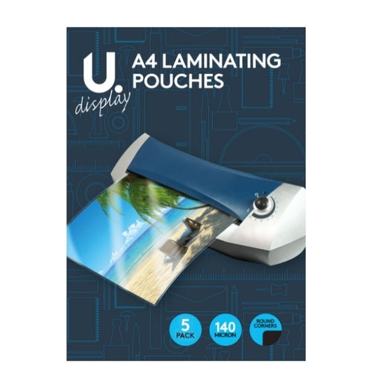 A4 Laminating Pouches, pack of 5